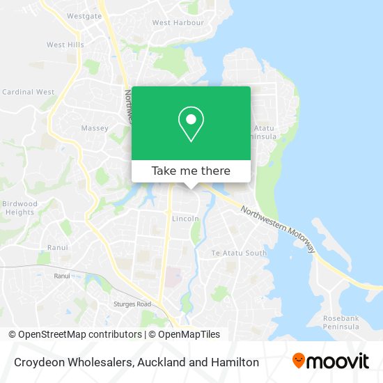 Croydeon Wholesalers map