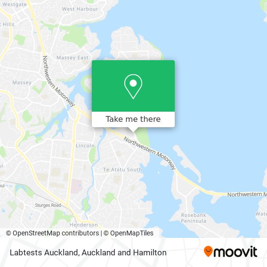 Labtests Auckland map
