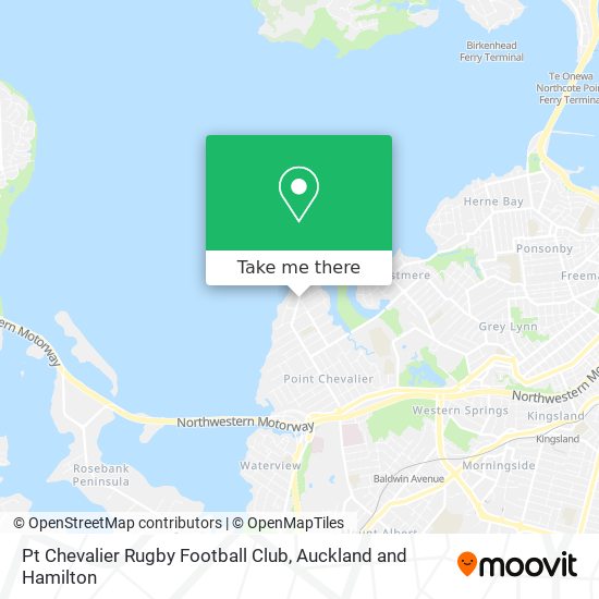 Pt Chevalier Rugby Football Club map