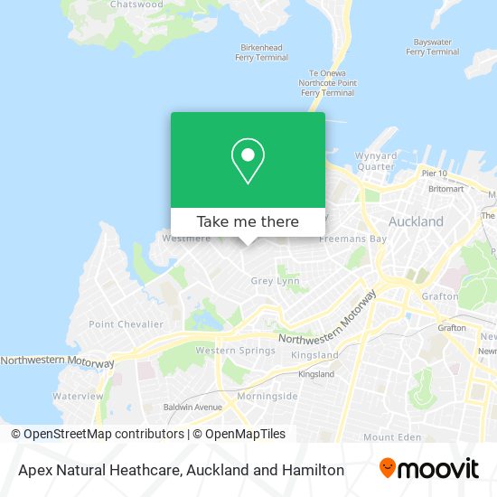 Apex Natural Heathcare map