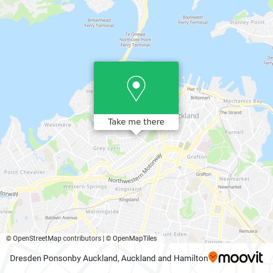 Dresden Ponsonby Auckland地图