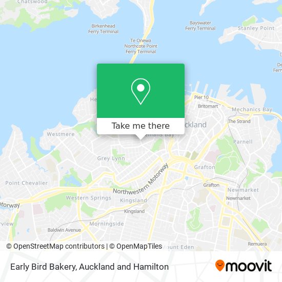 Early Bird Bakery map