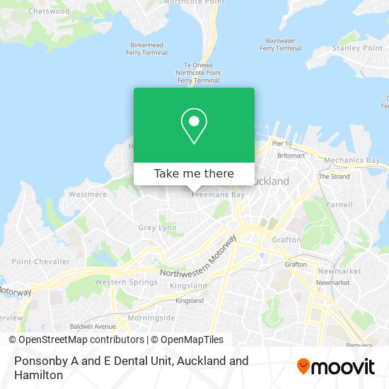 Ponsonby A and E Dental Unit map