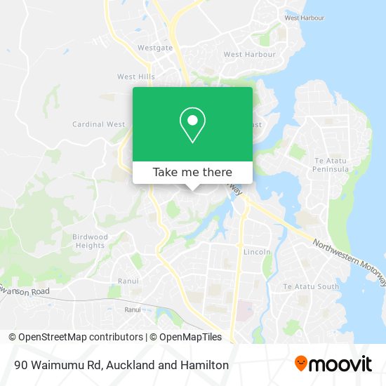 90 Waimumu Rd map