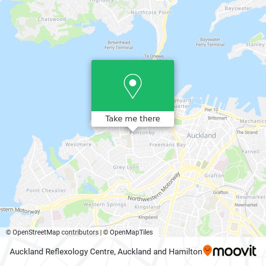 Auckland Reflexology Centre map