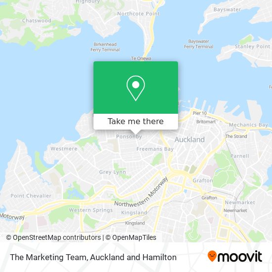 The Marketing Team map