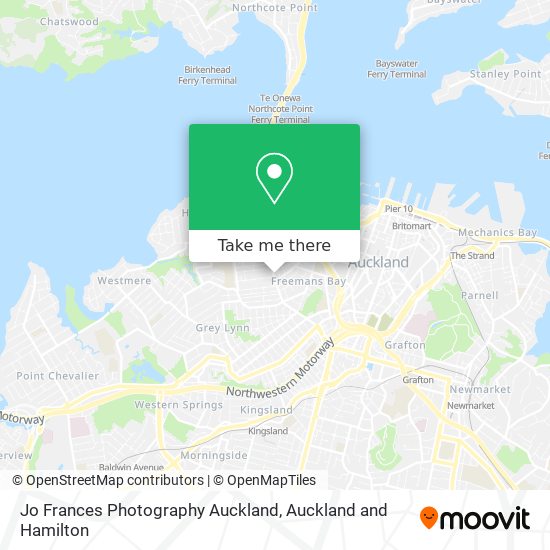 Jo Frances Photography Auckland map