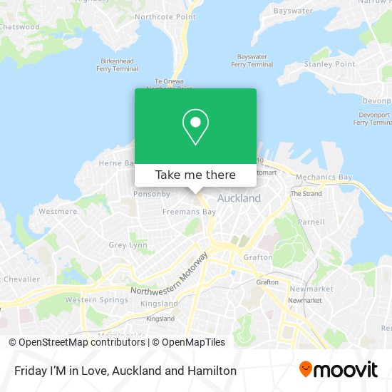 Friday I’M in Love map