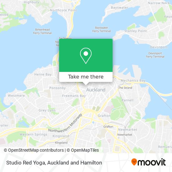 Studio Red Yoga map