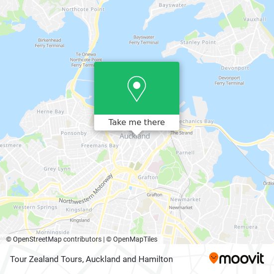 Tour Zealand Tours map