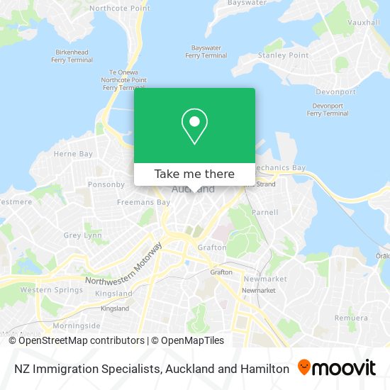 NZ Immigration Specialists map