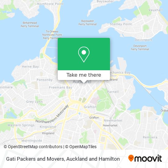 Gati Packers and Movers map