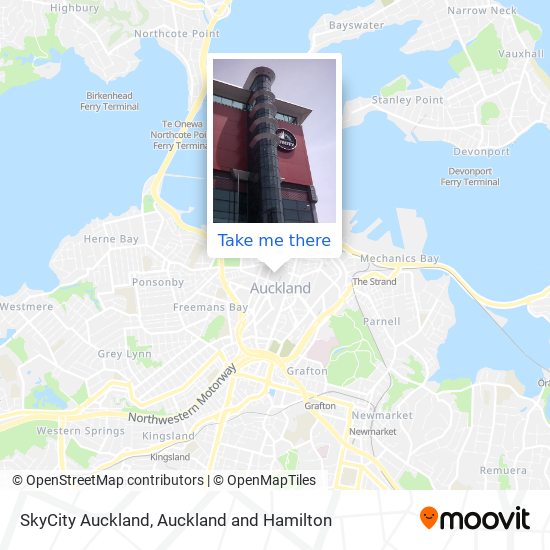 SkyCity Auckland map