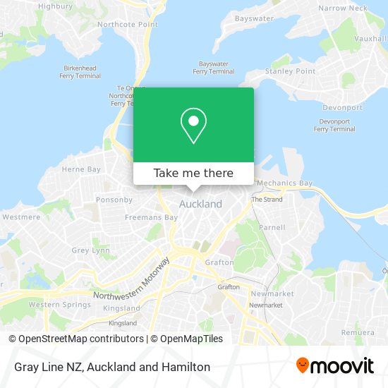 Gray Line NZ map