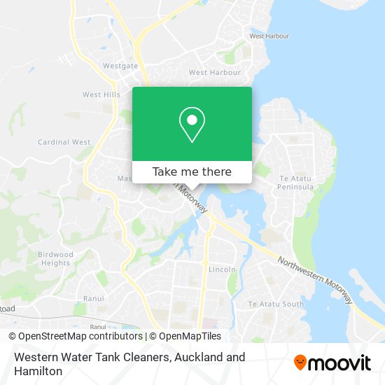 Western Water Tank Cleaners map