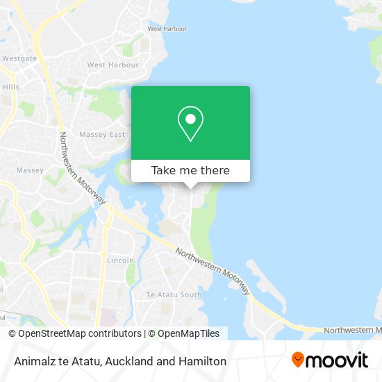 Animalz te Atatu map