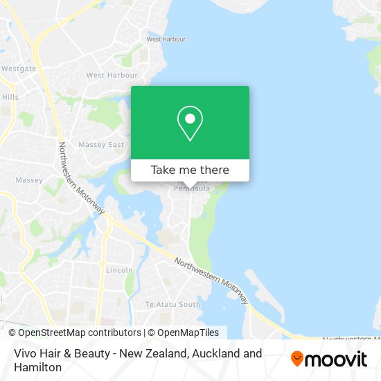 Vivo Hair & Beauty - New Zealand map