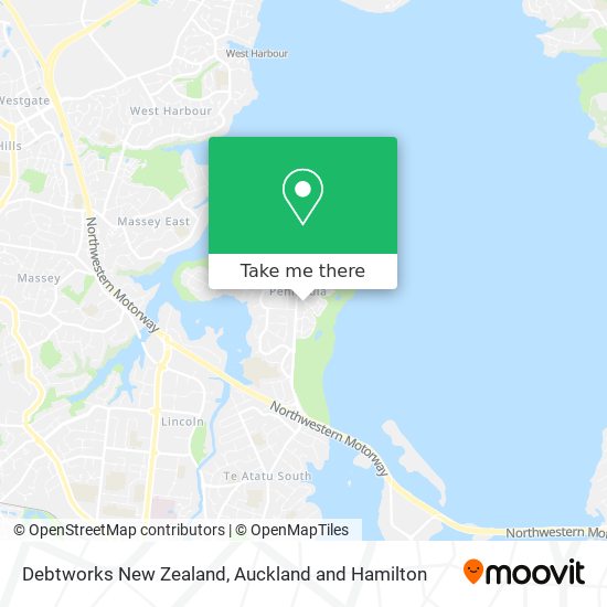 Debtworks New Zealand map