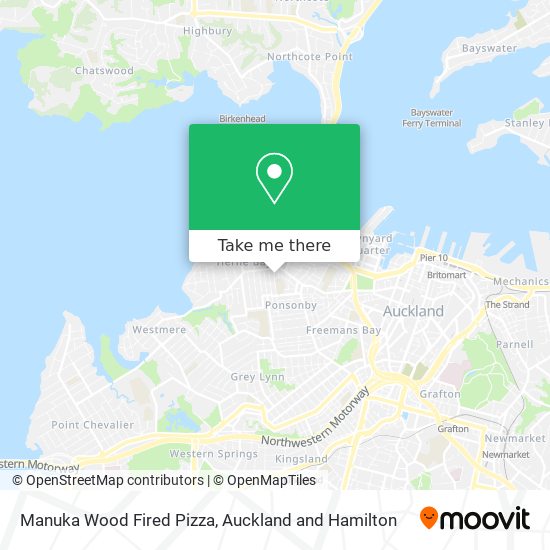 Manuka Wood Fired Pizza map