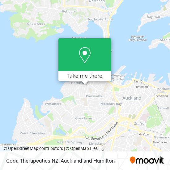Coda Therapeutics NZ map