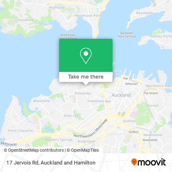 17 Jervois Rd map