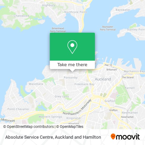 Absolute Service Centre map