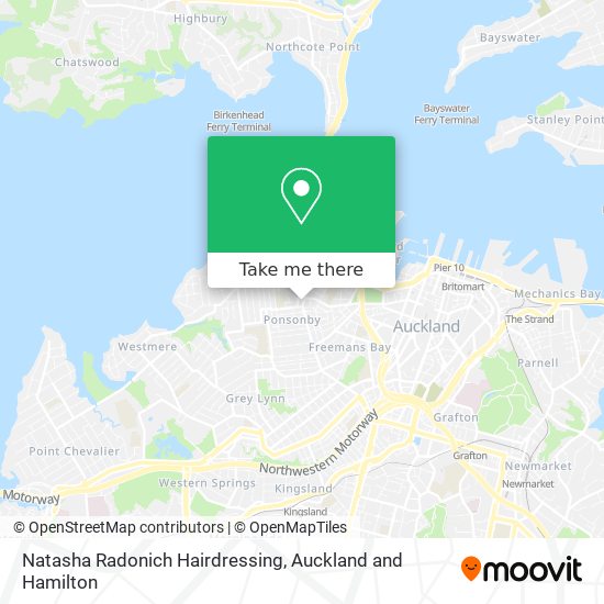 Natasha Radonich Hairdressing map