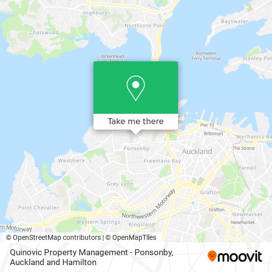 Quinovic Property Management - Ponsonby map