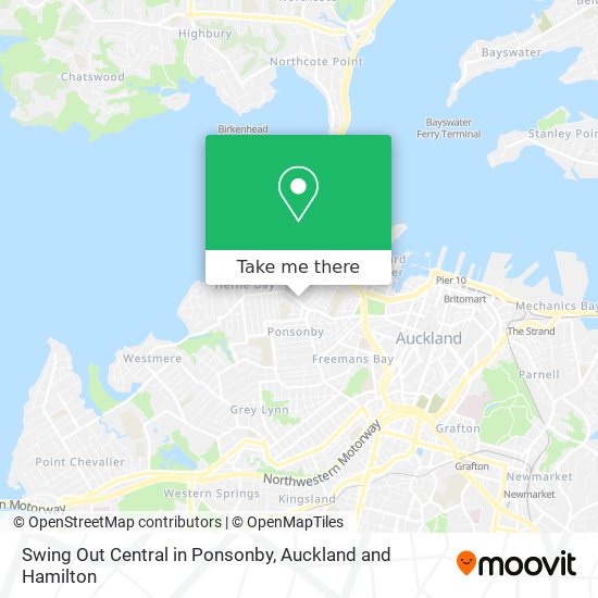Swing Out Central in Ponsonby地图