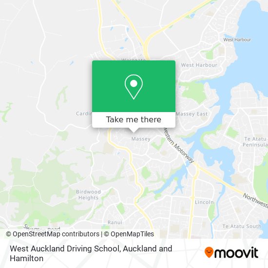 West Auckland Driving School map