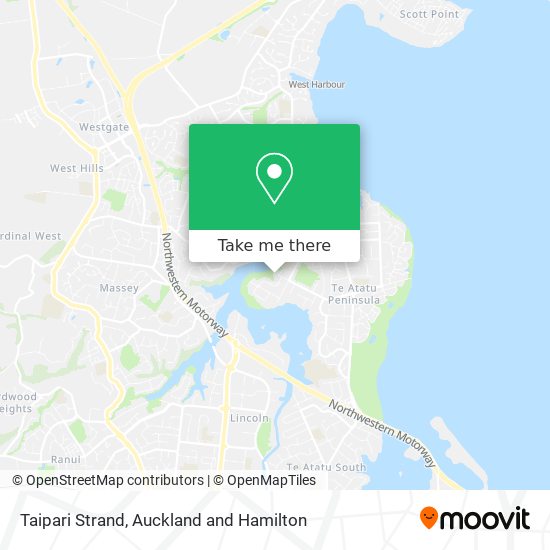 Taipari Strand map
