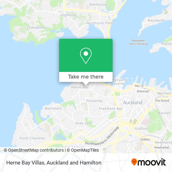 Herne Bay Villas map