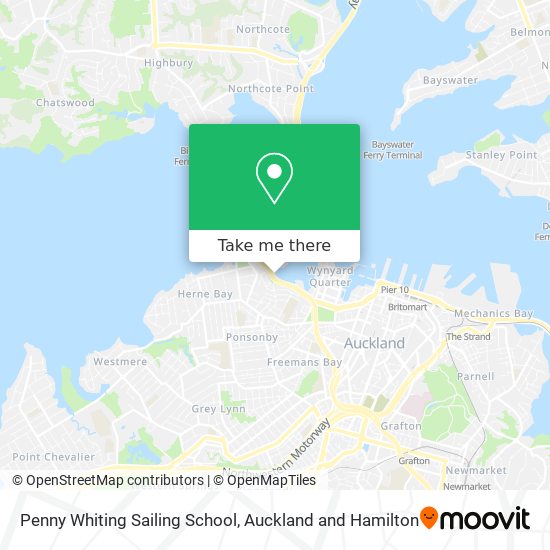 Penny Whiting Sailing School map