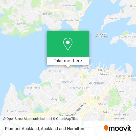 Plumber Auckland map