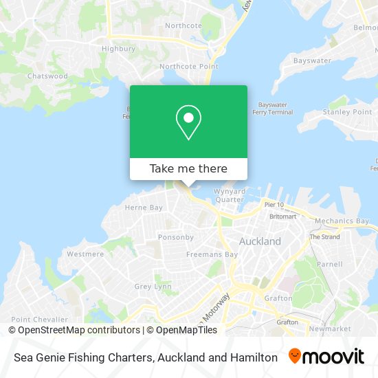 Sea Genie Fishing Charters map