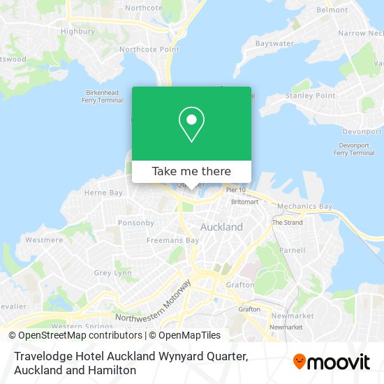Travelodge Hotel Auckland Wynyard Quarter地图