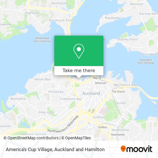 America's Cup Village map