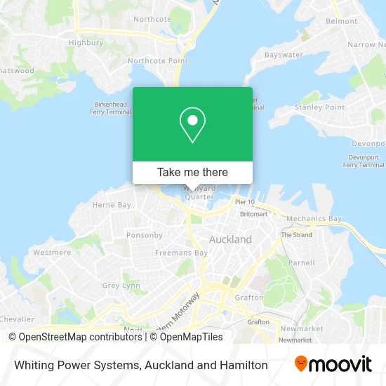 Whiting Power Systems map