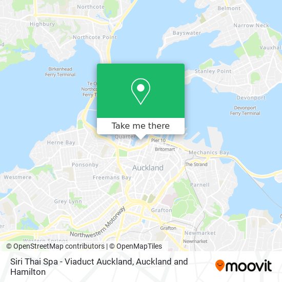 Siri Thai Spa - Viaduct Auckland map