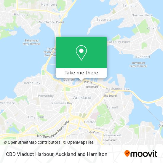 CBD Viaduct Harbour map