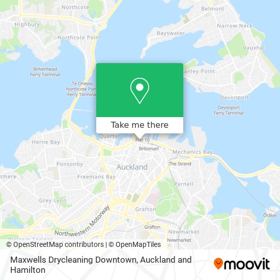 Maxwells Drycleaning Downtown map