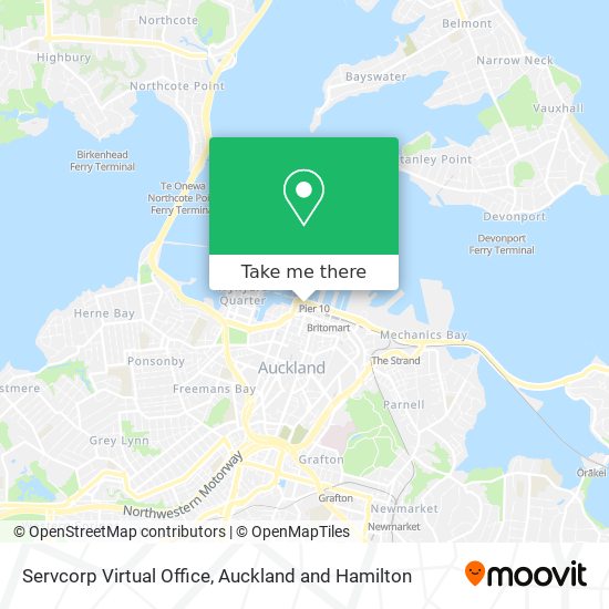 Servcorp Virtual Office map