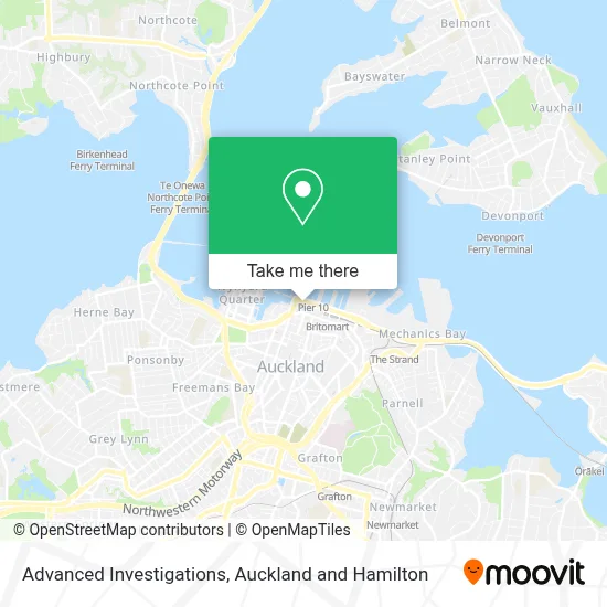 Advanced Investigations map