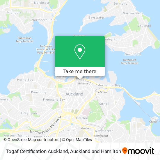 Togaf Certification Auckland map