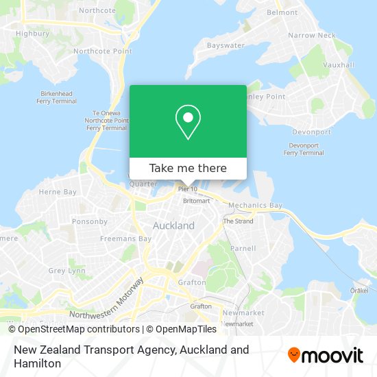 New Zealand Transport Agency map
