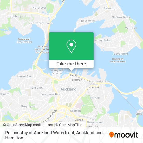 Pelicanstay at Auckland Waterfront map