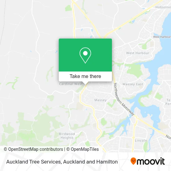 Auckland Tree Services map