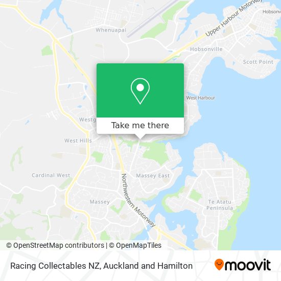 Racing Collectables NZ map