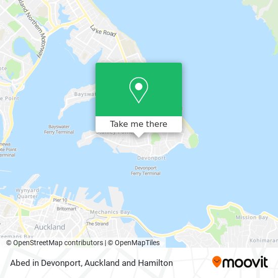 Abed in Devonport map