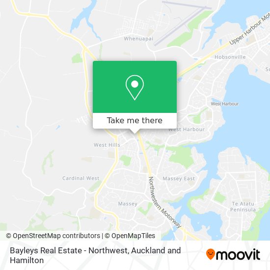 Bayleys Real Estate - Northwest map